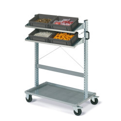 Carrello FOX con contenitori ATHENA Dim. 300x200x120h Replast