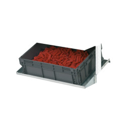 Étagère inclinable, prof.600 mm,  bacs ATHENA 800x600x120h Replast