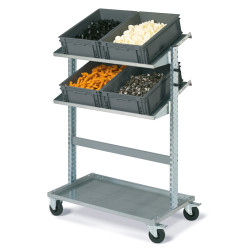 FOX Wagen, 2 Konsolen mit Kästen Athena Athena 600x400x120h Replast