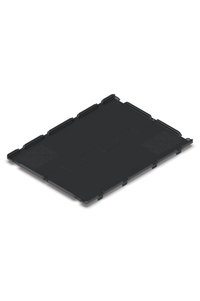 2-parts lid with hinges