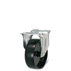 Roulette fixe en nylon diamètre 125 mm