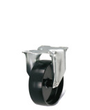 Roulette fixe en nylon diamètre 100 mm - encombrement h 128 mm