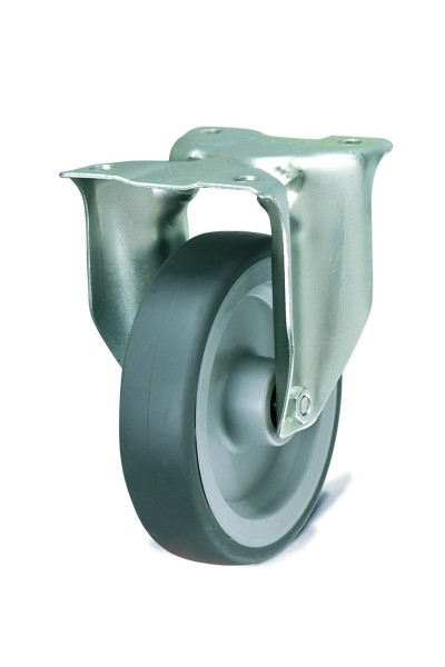 Roulette fixe en caoutchouc anti-traces diamètre 125 mm