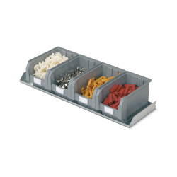 Mensola contenitori COMPAT colore grigio Mis.3