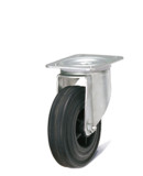 Swivel wheel in rubber diameter  100 mm