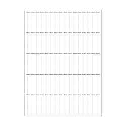 Feuille de 80 étiquettes pour taille 0