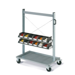 Assembly trolley FOX with COMPAT boxes Dim.2 Ecogreen