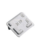 Inclined galvanised tag holder for size 4 - 4A5