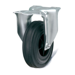 Rubber fixed wheel diameter 125 mm