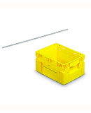 Metal document holder rod