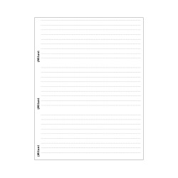 Feuille de 3 étiquettes inférieures pour taille 5P4 - 5