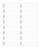 Feuille de 16 étiquettes pour taille 2