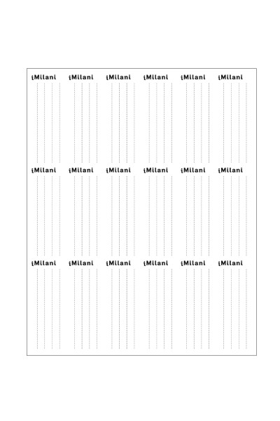 Feuille de 18 étiquettes pour taille 4A2