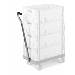 Height-adjustable telescopic drawbar