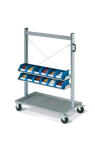 Carrello FOX con contenitori COMPAT Mis.2 colore blue