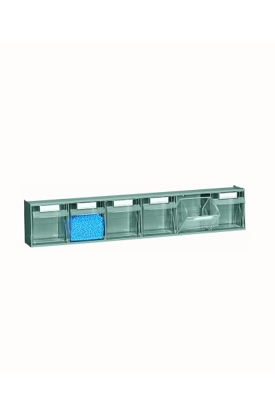 Bloc 6 tiroirs basculants plastique PRACTIBOX