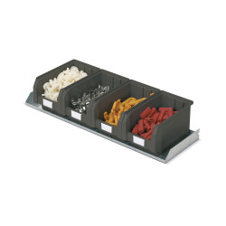 Étagère fixe, prof.295 mm bacs COMPAT Ecogreen Taille.3