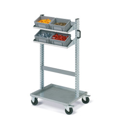 Assembly trolley in galvanised steel for Athena boxes