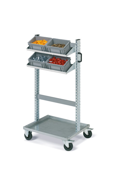 Carrello FOX con contenitori ATHENA Dim. 300x200x170h colore grigio