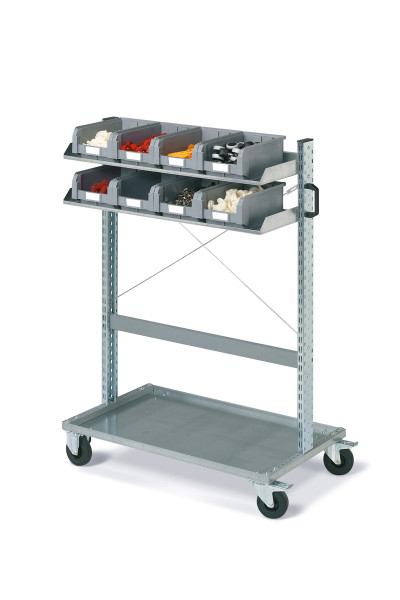 Carrello FOX con contenitori COMPAT Mis.3A2 colore grigio