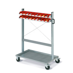 Assembly trolley FOX with COMPAT boxes Dim.1 read colour