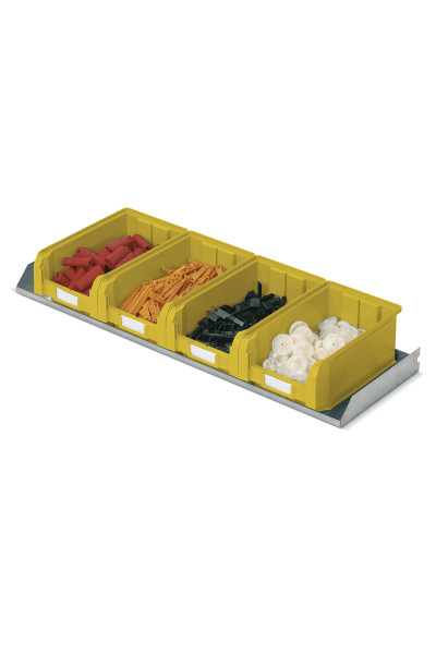 Mensola fissa, prof.295 mm contenitori COMPAT colore giallo Mis.3A2