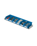 Mensola prof.205 mm con 6 contenitori COMPAT mis.2
