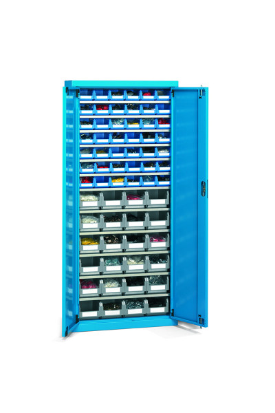 Armoire PICK bleue avec portes et serrure