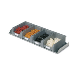 Mensola fissa, prof.295 mm contenitori COMPAT colore grigio Mis.3A2