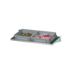 Étagère inclinable, prof.320 mm,  bacs ATHENA h.120