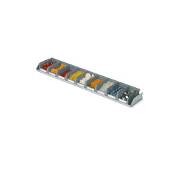 Mensola prof. 150 mm con 9 contenitori COMPAT mis.1