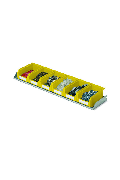 Mensola fissa, prof.205 mm contenitori COMPAT colore giallo Mis.2