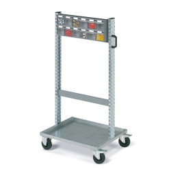 Montage Rollwagen mit Kippbehältersysteme PRACTIBOX