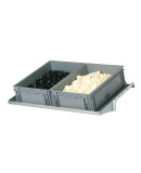 Tiltable shelf,depth.600  mm,  ATHENA boxes h.220