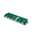 Mensola fissa, prof.205 mm contenitori COMPAT colore verde Mis.2