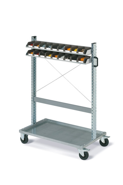 Assembly trolley FOX with COMPAT boxes Dim.1 Ecogreen