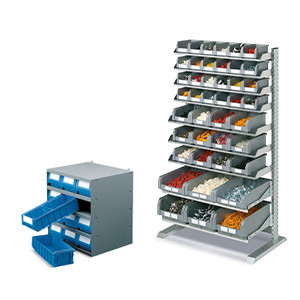 Stackable Storage Bin Racks and rack system storage bins
