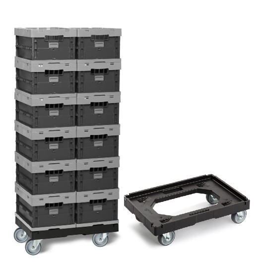 Box carrier trolley
