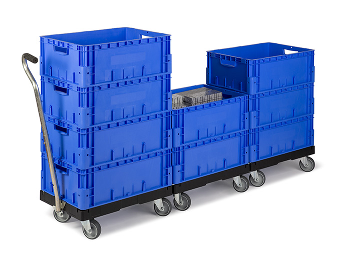 Trolley For Carrying plastic Boxes