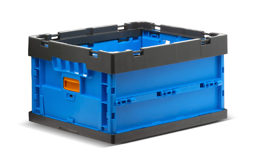 Pouf Contenitore Sgabello Multiuso in Tessuto Blu